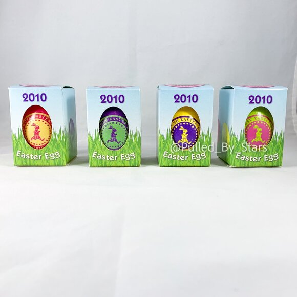 2010 Commemorative White House Easter Eggs - Set of 4 - New in Box - Picture 2 of 10